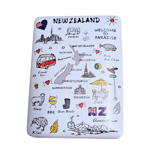 NZ Compact Mirror - Welcome to Paradise