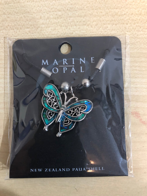 Marine Opal - Butterfly Necklace
