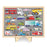 Mudpuppy - Wood Puzzle + Display Vehicles on the Move