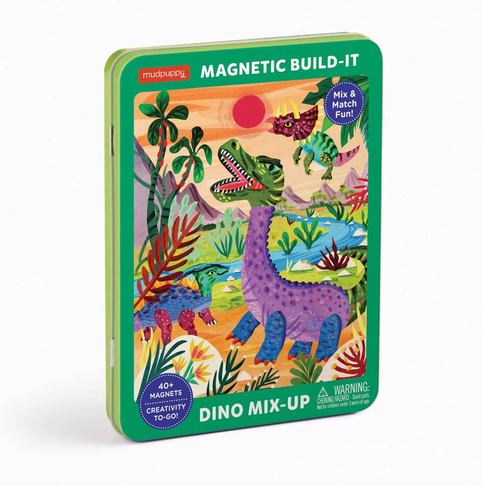 Mudpuppy - Magnetic Build-It Dino Mix-Up