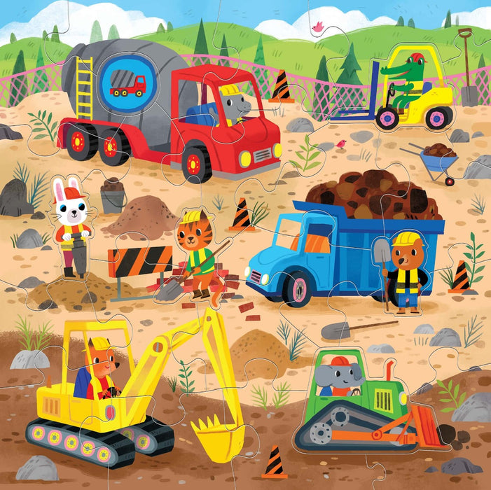 Mudpuppy - Floor Puzzle - Construction Site (25pc)