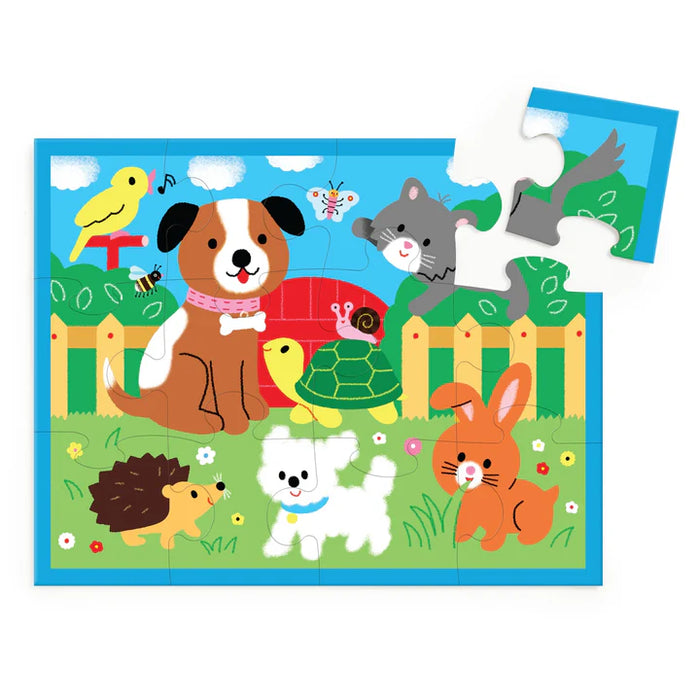 Mudpuppy - Pouch Puzzle - Playful Pets (12pc)