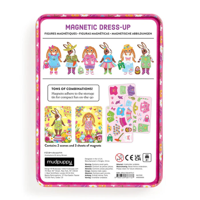 Mudpuppy - Magnetic Dress Up Garden Bunnies