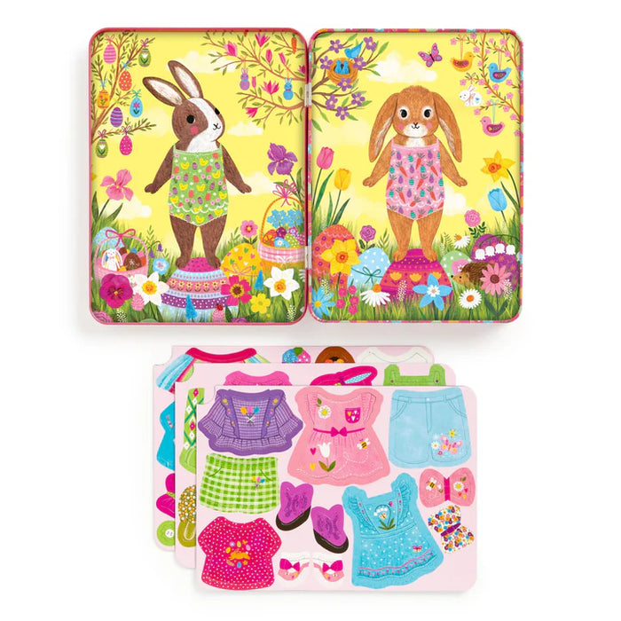 Mudpuppy - Magnetic Dress Up Garden Bunnies