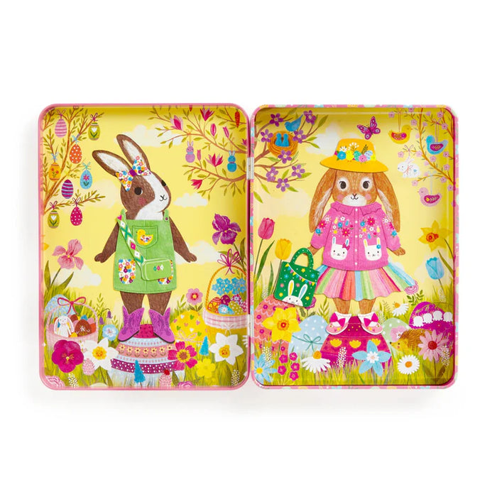 Mudpuppy - Magnetic Dress Up Garden Bunnies