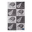 NZ Tea Towel - Jacquard Silver Fern on Grey Kiwi & Fern Grid