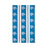 NZ Tea Towels - Jacquard Kiwi stripe blue waffle weave