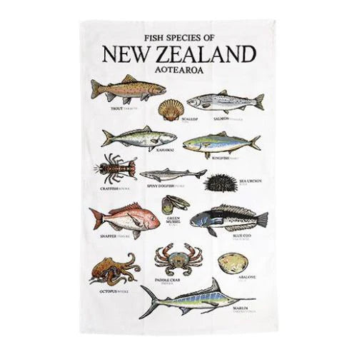NZ Tea Towel - Fish of New Zealand