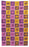 NZ Tea Towel - Jacquard 4 Icons Orange/Purple