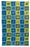 NZ Tea Towel - Jacquard 4 Icons Blue/Lime