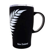 NZ S/S Hot & Cold Travel Cup - Black White Fern