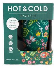 NZ S/S Hot & Cold Travel Cup - Manu Green