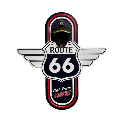 Man Cave - Route 66 Bottle Opener