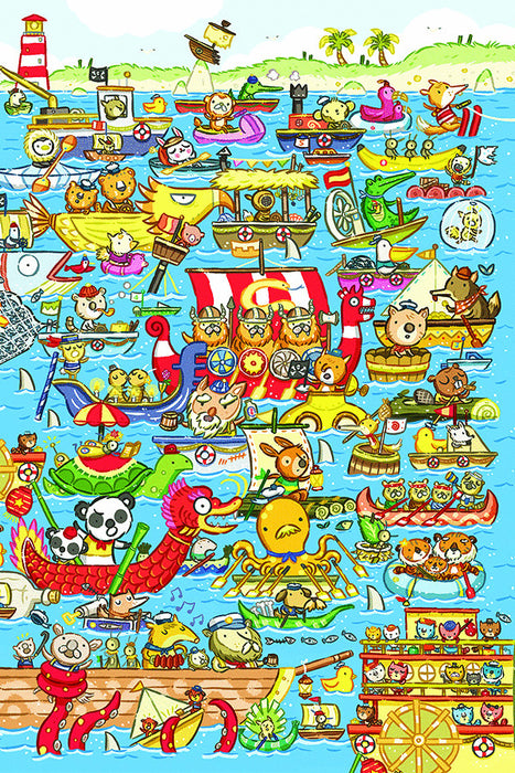 Cobble Hill Puzzle: Boat Race 60pc
