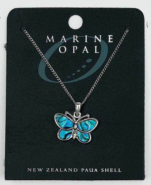 Marine Opal - Butterfly Necklace small