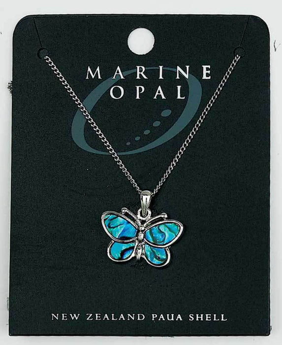 Marine Opal - Butterfly Necklace small