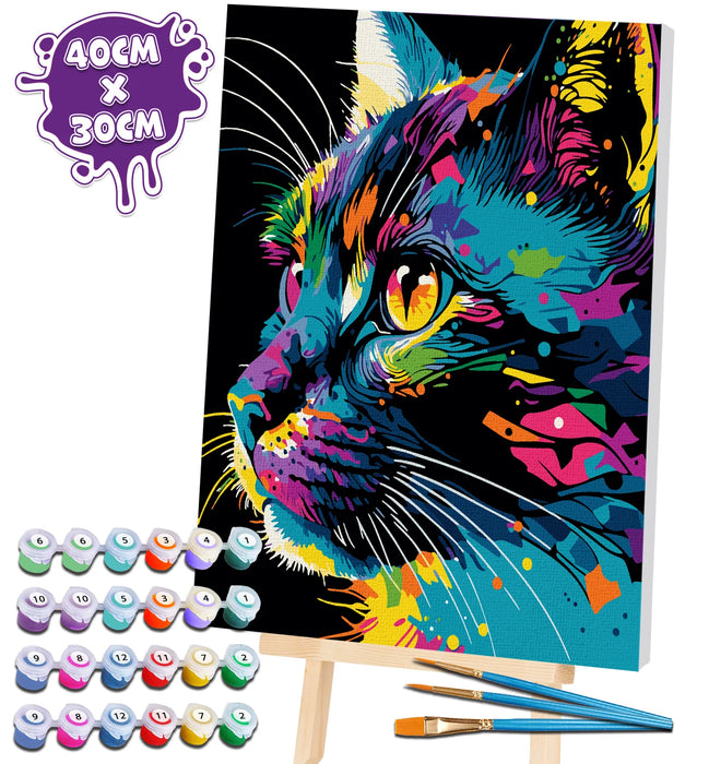 Paint by Numbers - Bright Cat