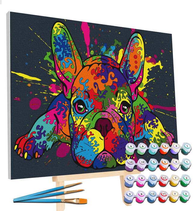 Paint by Numbers - French Bulldog Pop Art