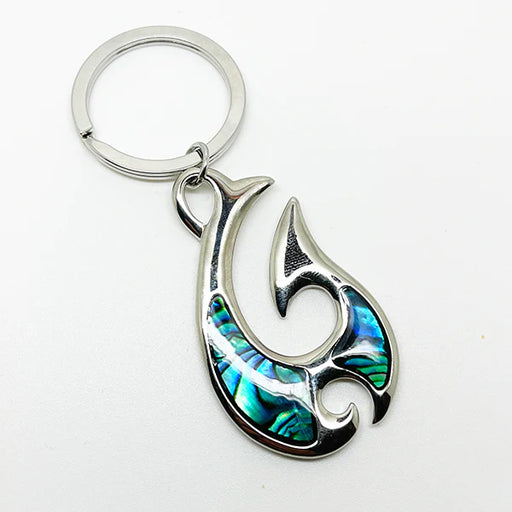 NZ Keyring - Fish Hook Cutout