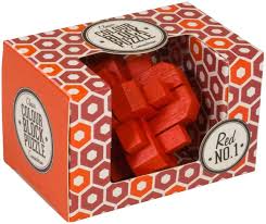 Professor Puzzle - Colour Block Puzzle Conundrum - Red No.1