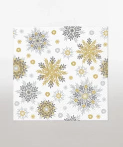 Napkins - Snowflakes Silver 20pk