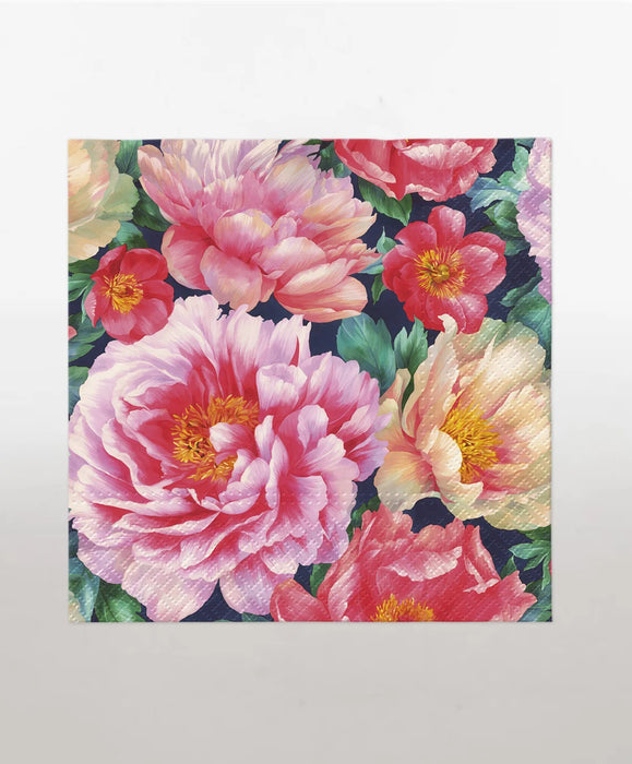 Napkins - Peonies Bloom Multi 20pk