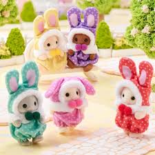 Sylvanian Families - Blind Bag - Cutie Collectibles - Colourful Bunny Costume Babies Series