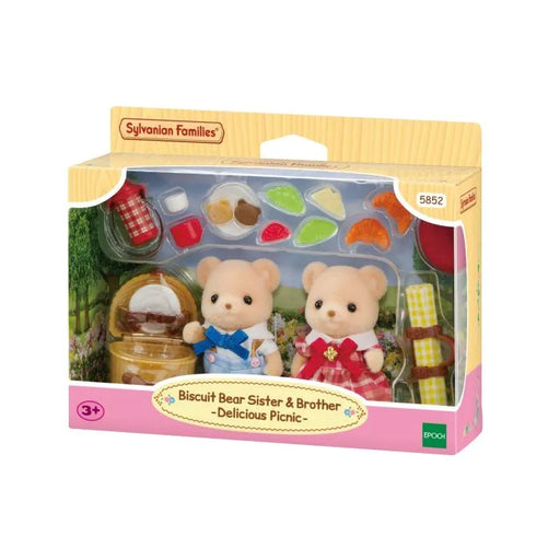 Sylvanian Families - Biscuit Bear Sister & Brother - Delicious Picnic