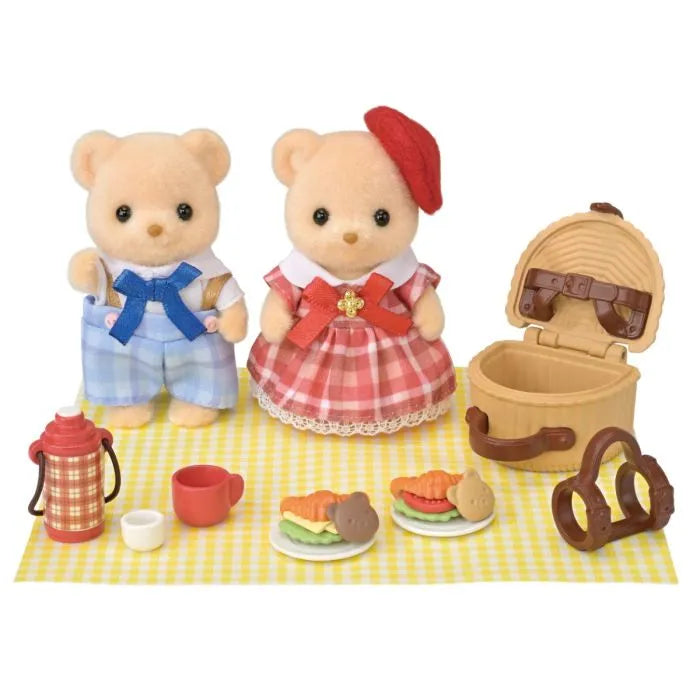 Sylvanian Families - Biscuit Bear Sister & Brother - Delicious Picnic