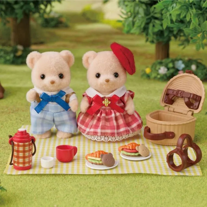 Sylvanian Families - Biscuit Bear Sister & Brother - Delicious Picnic
