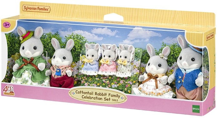 Sylvanian Families - Cottontail Rabbit Family Celebration Set