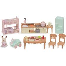 Sylvanian Families - Country Home Furniture Set - Family Cooking Collection