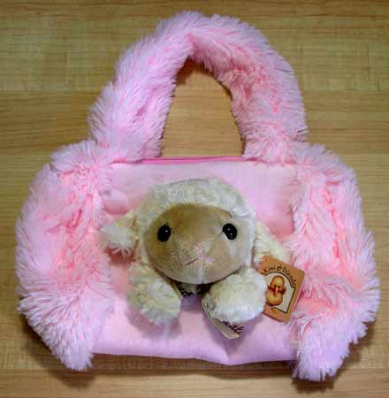 Kiwi & Friends - Pink Carry Purse Sheep 25cm