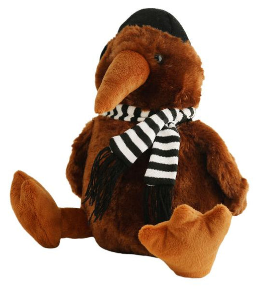 Kiwi & Friends - Sitting Kiwi Black Scarf & Cap (Noise) 24cm
