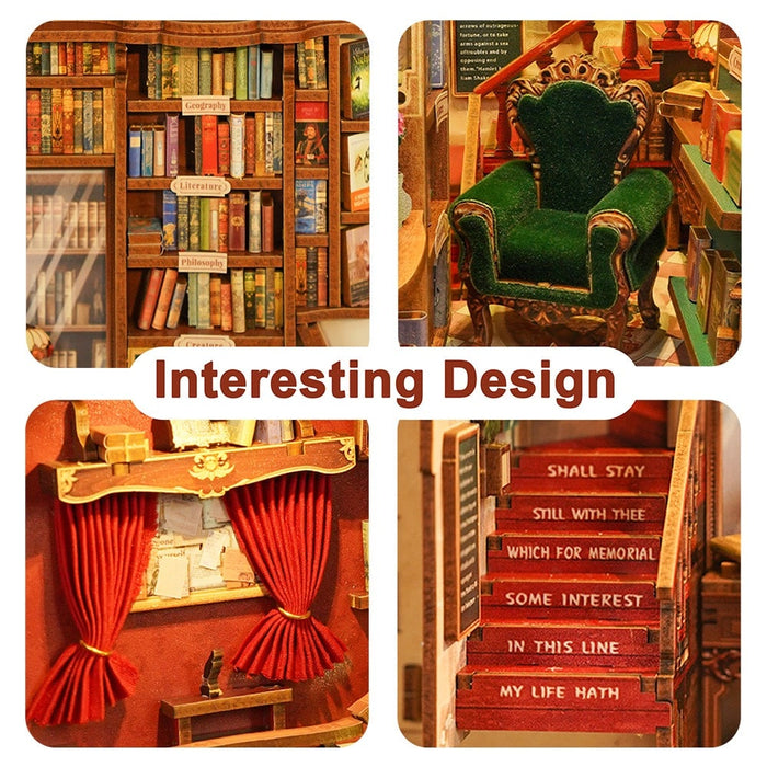 Tonecheer Book Nook Kit - Left Bank Bookstore 3D Puzzle