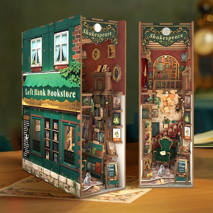 Tonecheer Book Nook Kit - Left Bank Bookstore 3D Puzzle