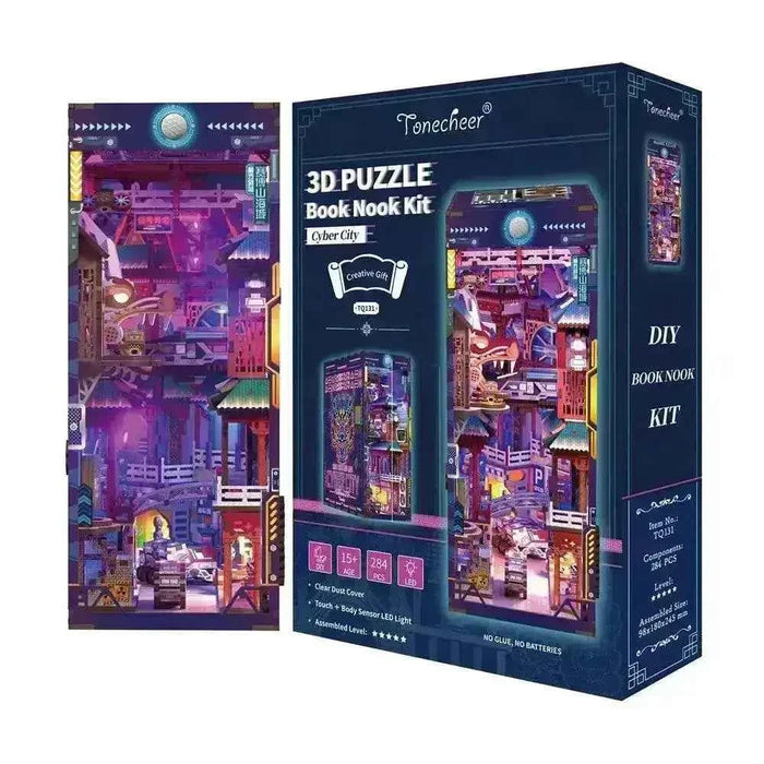 Tonecheer Book Nook Kit - Cyber City