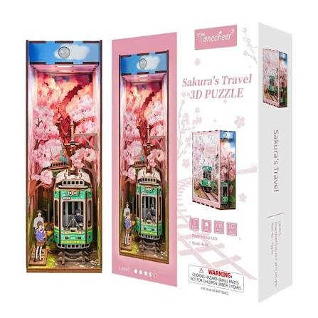 Tonecheer Book Nook Kit - Sakura's Travel