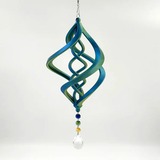 Vortex Spirals - Shimmer Typhoon Blue, Green, Yellow