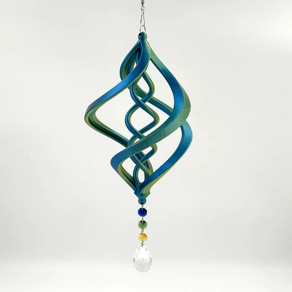 Vortex Spirals - Shimmer Typhoon Blue, Green, Yellow