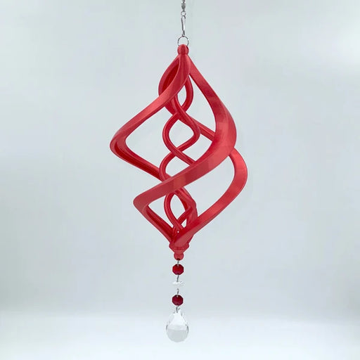 Vortex Spirals - Shimmer Typhoon Silk Red