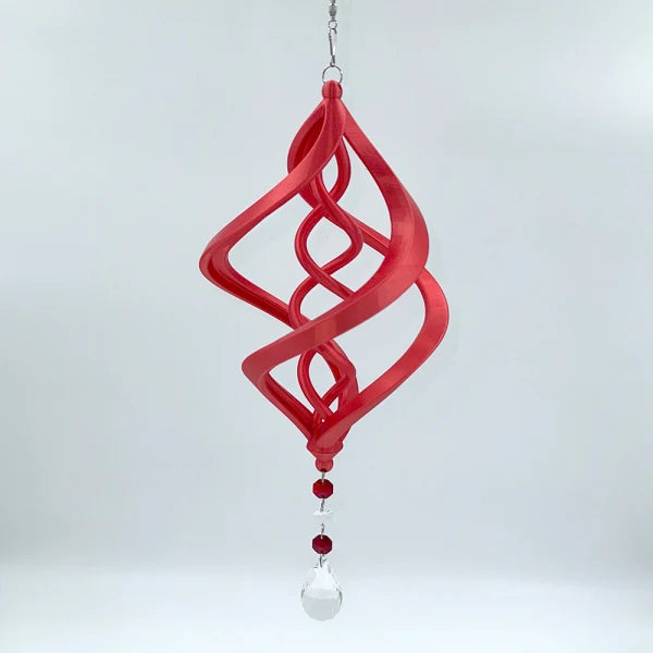 Vortex Spirals - Shimmer Typhoon Silk Red