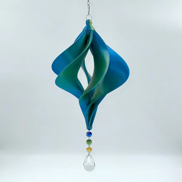 Vortex Spirals - Shimmer Twister Blue, Green, Yellow
