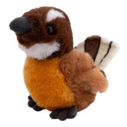 NZ Wildlife Soft Toy - Fantail (Piwakawaka)