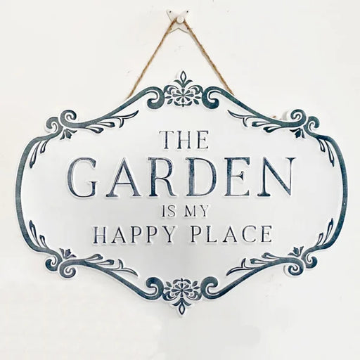 Wall Art - Garden Happy Place Sign