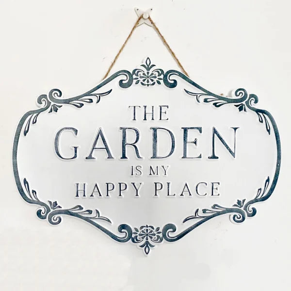 Wall Art - Garden Happy Place Sign