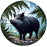 Wall Art - Stained Glass Hanger - Wild Pig