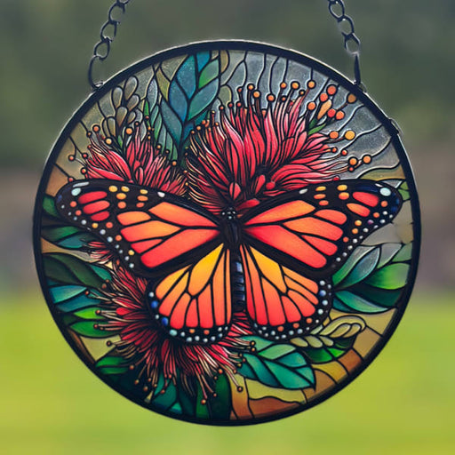 Wall Art - Stained Glass Hanger Small - Butterfly