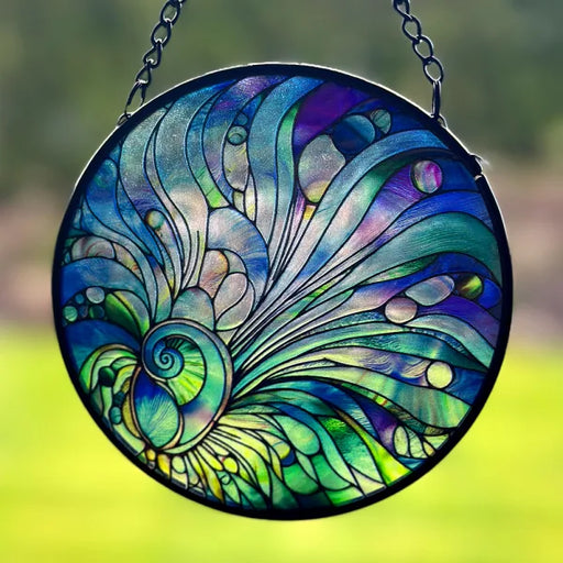 Wall Art - Stained Glass Hanger Small - Paua