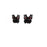 Wildside ER61 - Red Admiral Butterfly Stud Earrings
